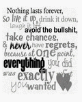 pic for NOTHING LASTS FOREVER